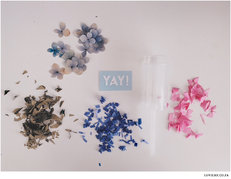 DIY confetti popper