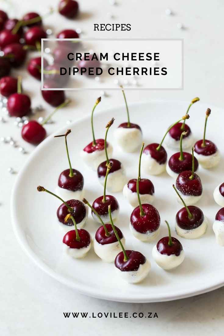 Christmas Food - Cream cheese dipped Cherries