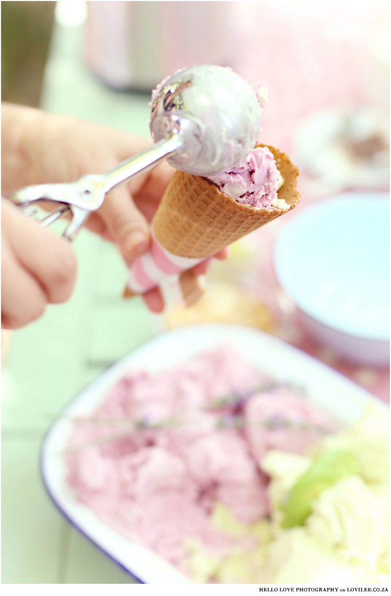 Lavendar ice-cream