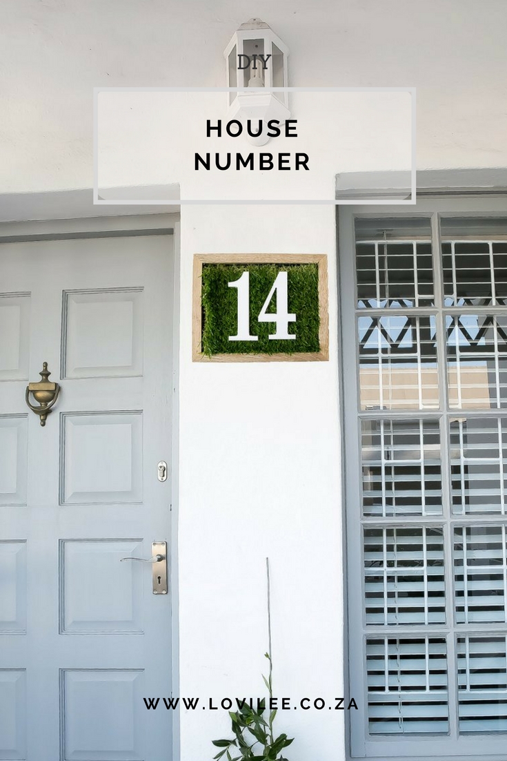 Weekend DIY House number