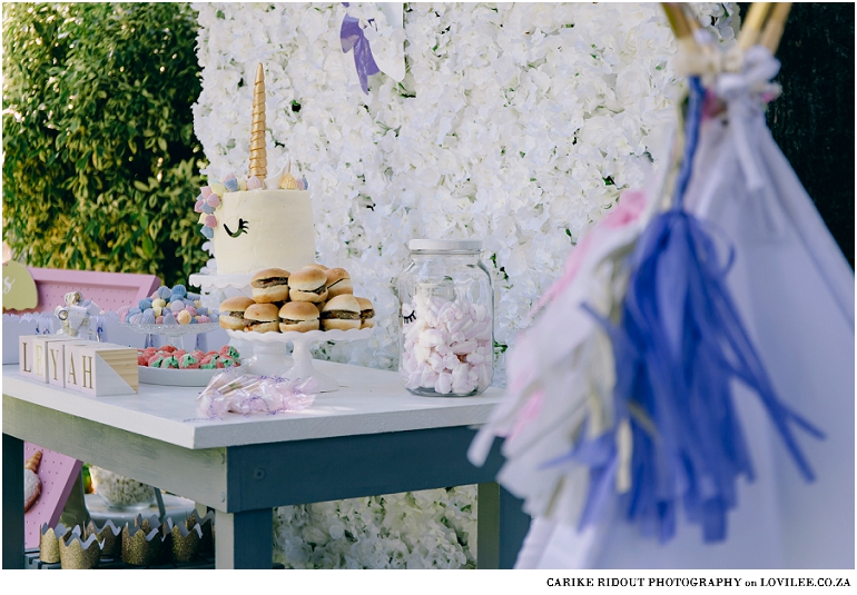 Unicorn candy table