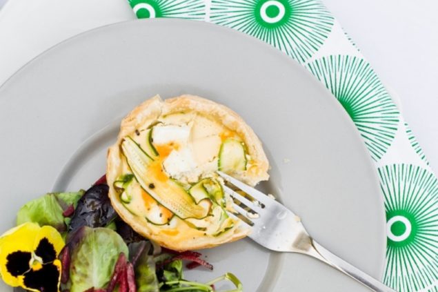 Easy mini Courgette and Feta Quiche recipe