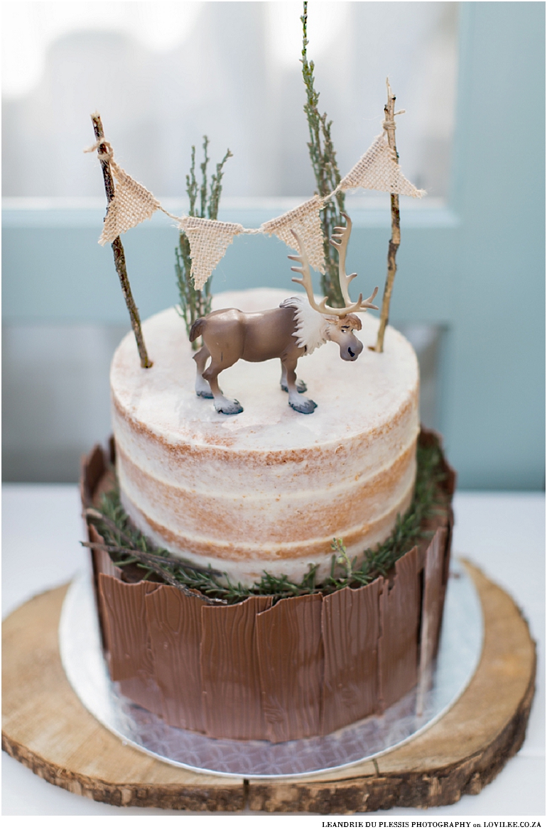 Forest theme birthday cake