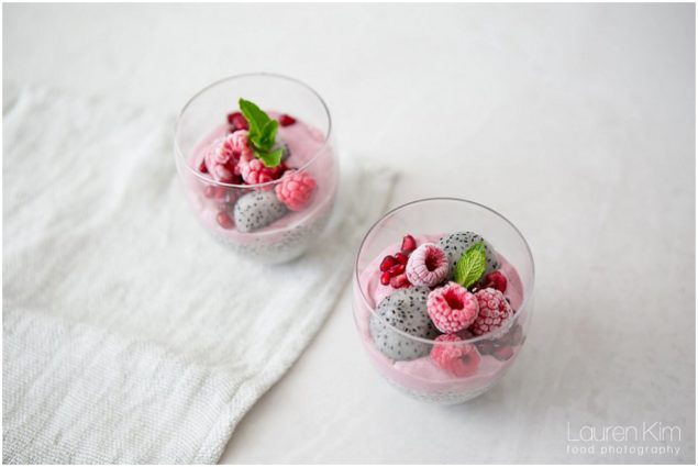 Mothers Day Pink Chia Pudding Breakfast recipe