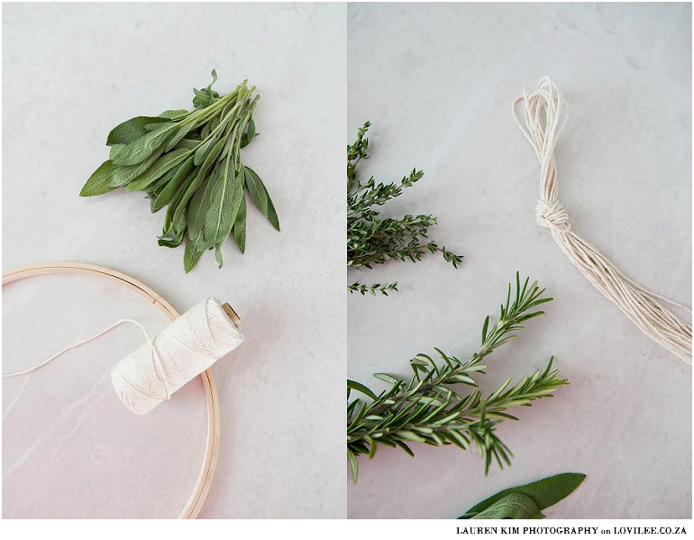 What you will need to make your own herb drying rack