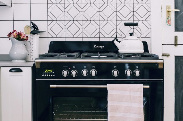 ELBA Vintage cooker range in black