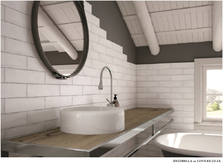 Decobella Colonial white matte 75x300mm metro tiles Now available in South Africa