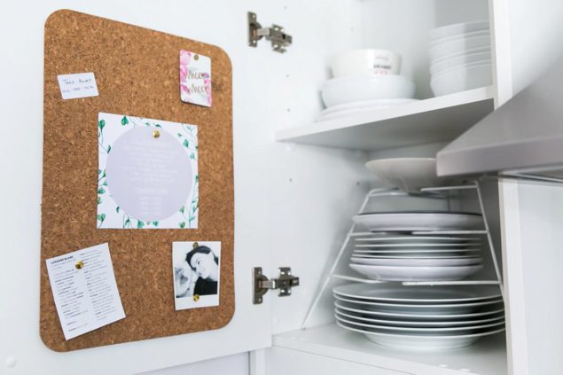 DIY cork board tutorial - 5 minute kitchen craft