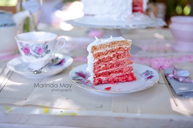 Microwave ombre cake recipe