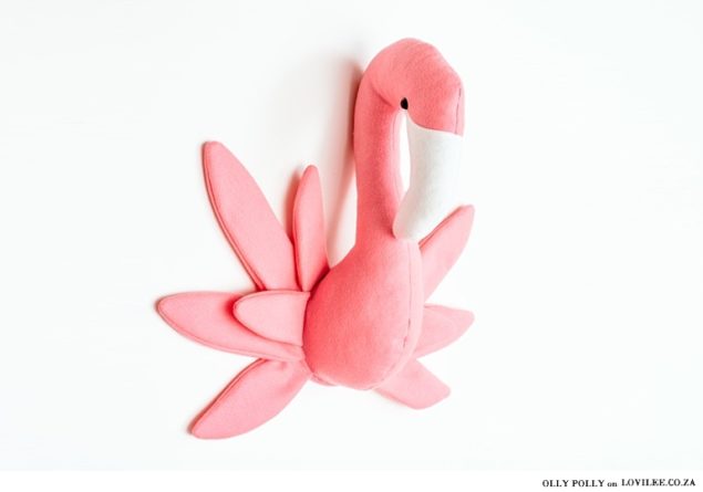 Olly Polly Flamingo wall hanging