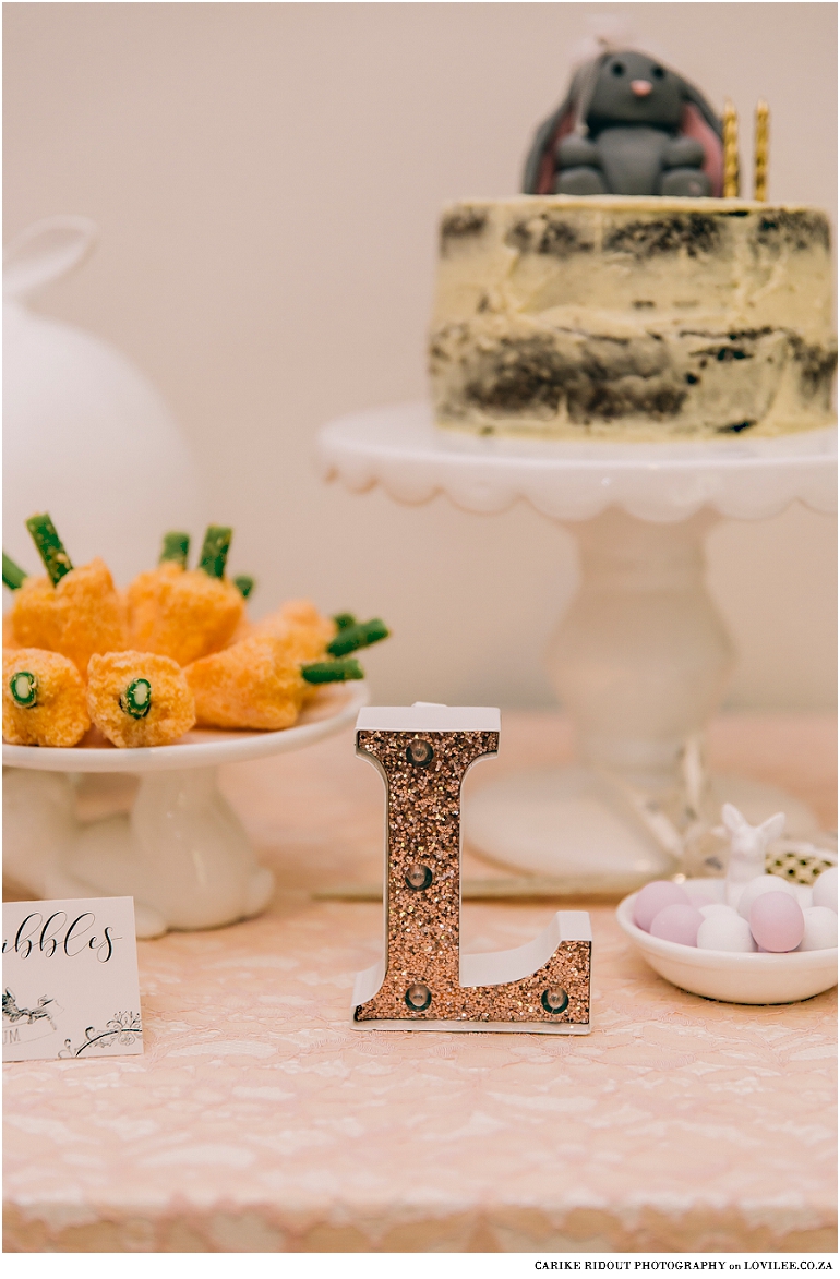 Vintage Bunny party candy table