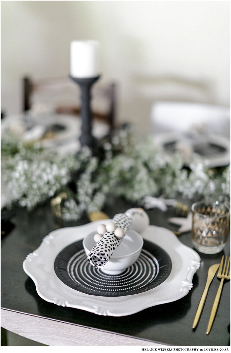 Black and White Christmas decorations