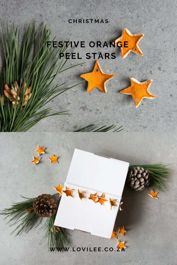 Teach your kids how to make these Festive Orange Peel stars DIY