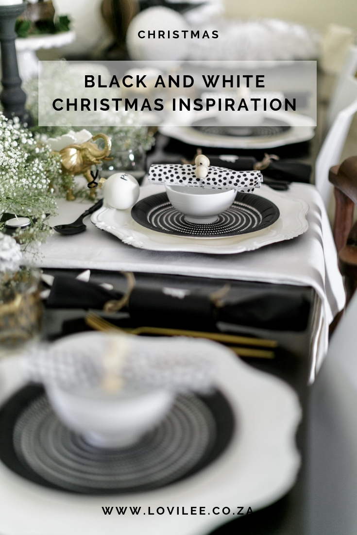 Black and White Christmas decoration ideas