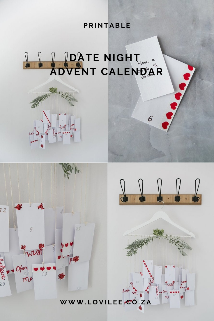 Date night advent calendar