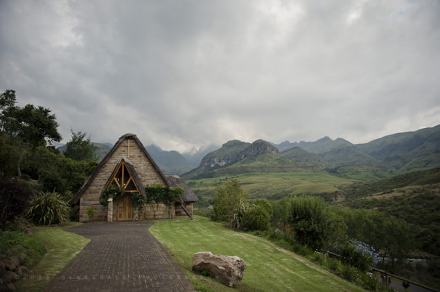 Cathedral Peak hotel chapel, captured by Ginger Ale Photography