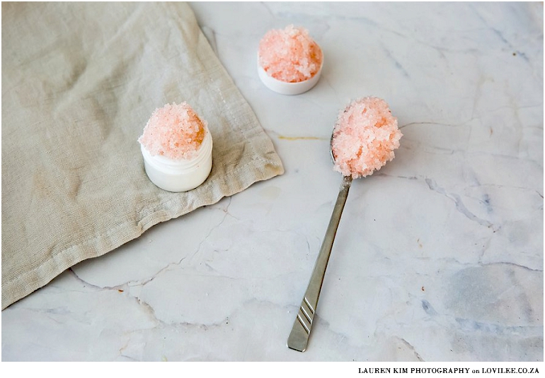 DIY lip scrub ingredients by Lauren Kim Photography