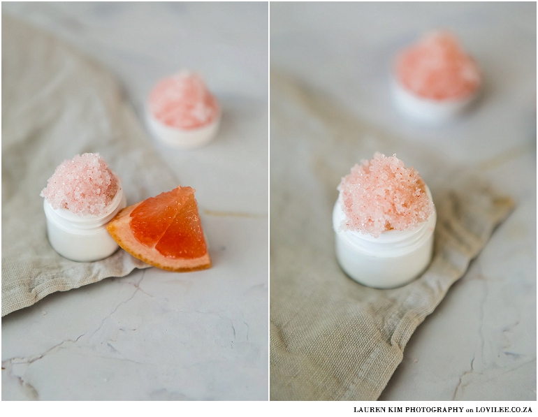 DIY lip scrub recipe by Lauren Kim Photography