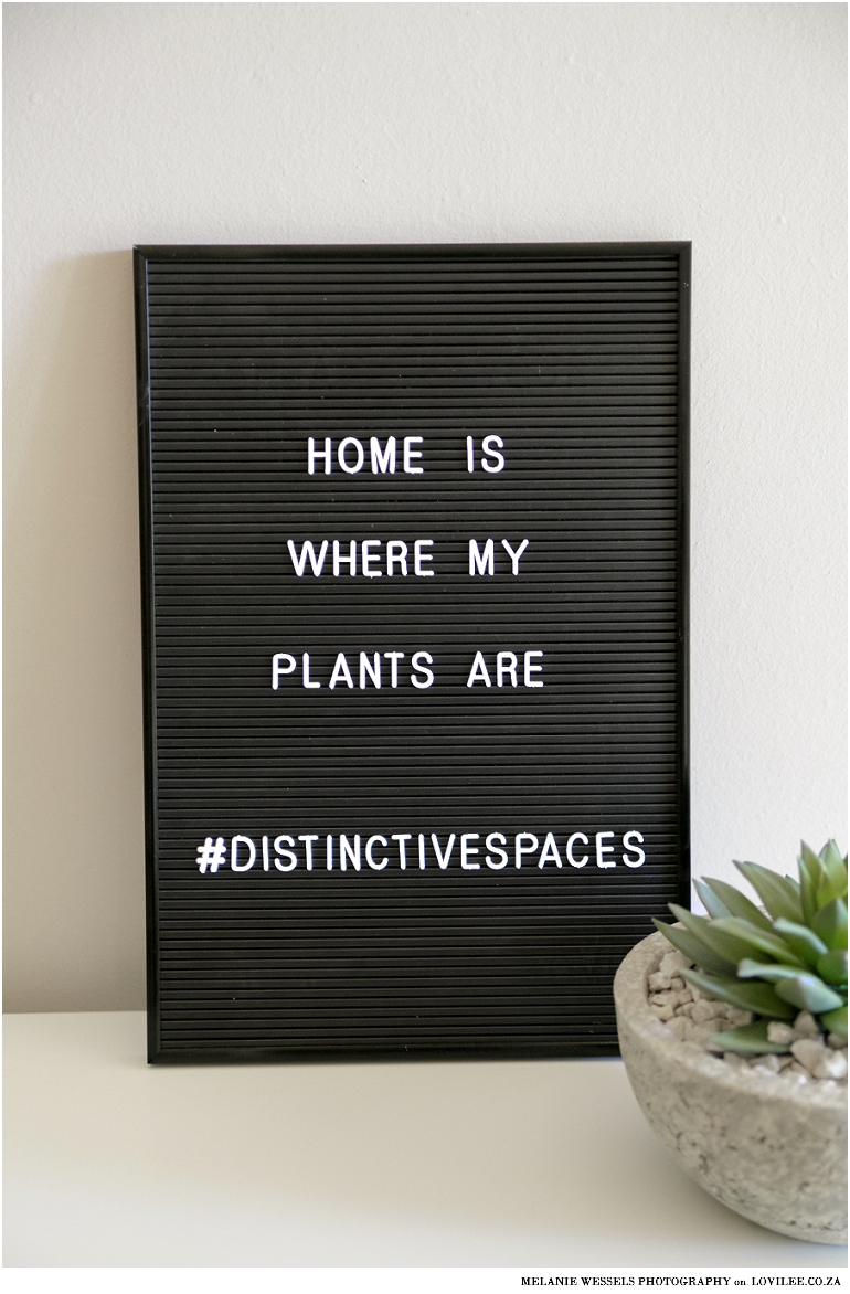 Home is where my plants are - Letter board quote