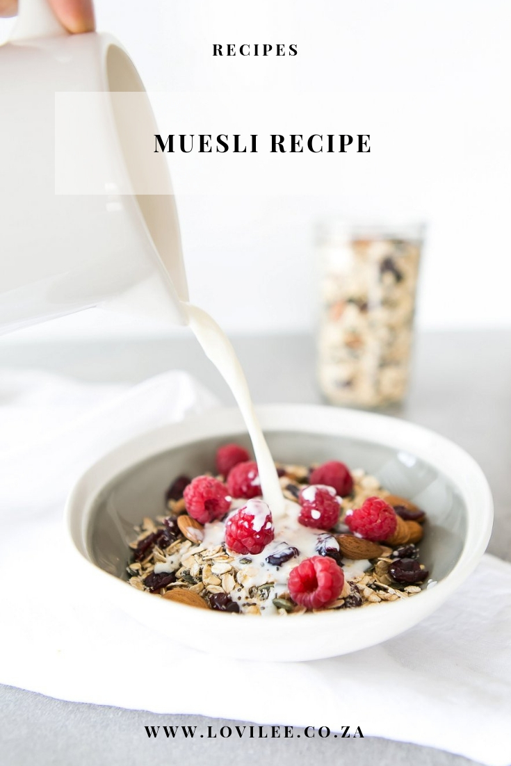 Easy Swiss Muesli recipe for a breakfast in bed