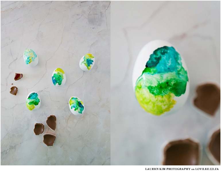 DIY Watercolor Easter Eggs