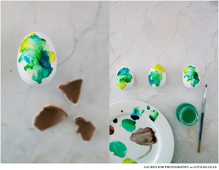 DIY Watercolor Easter Eggs