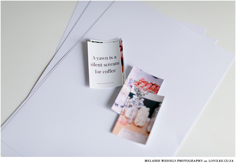 Canon Zoemini prints to make DIY recipe cards