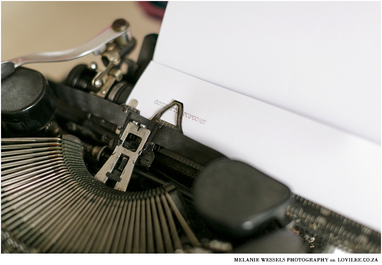 Vintage typewriter