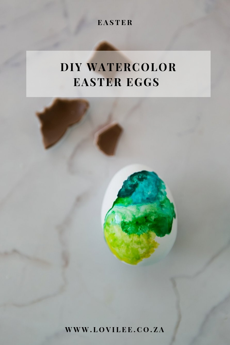 DIY Watercolor Easter Eggs