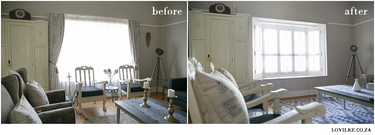 Before and after Alpine Shutters from Mediterranean Lifestyle