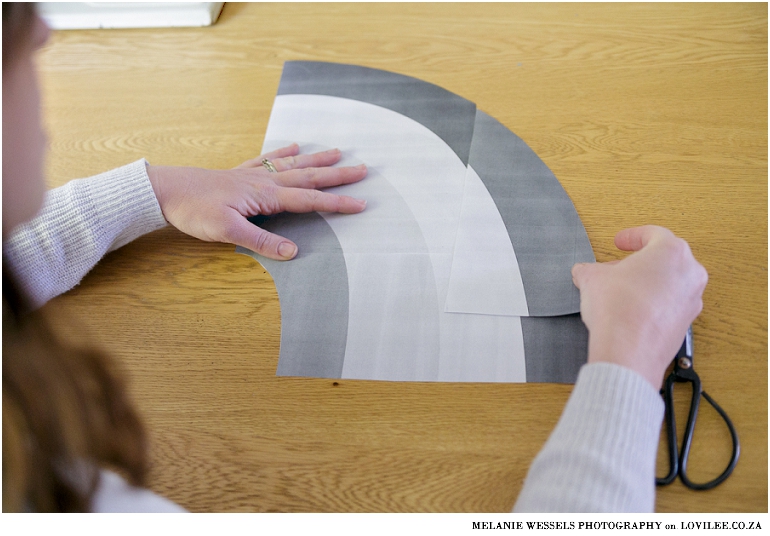 Printable rainbow cushion pattern