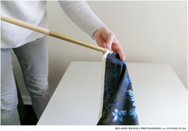 How to make a fabric wall hanging as wall art or photo backdrop