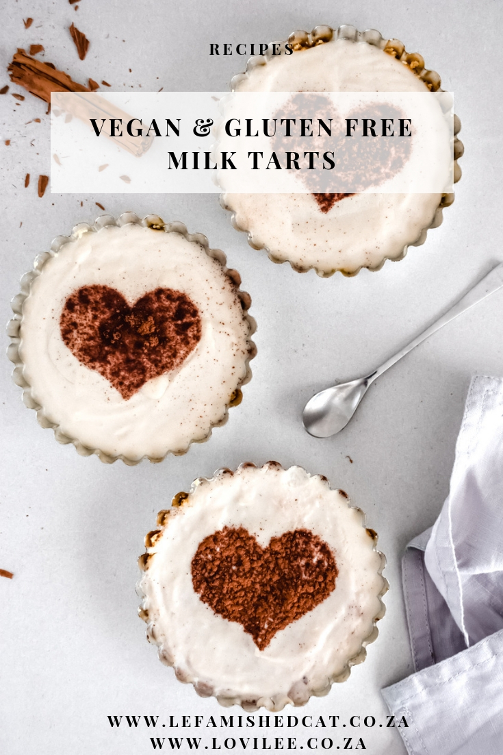 Vegan & Gluten milk tart recipe