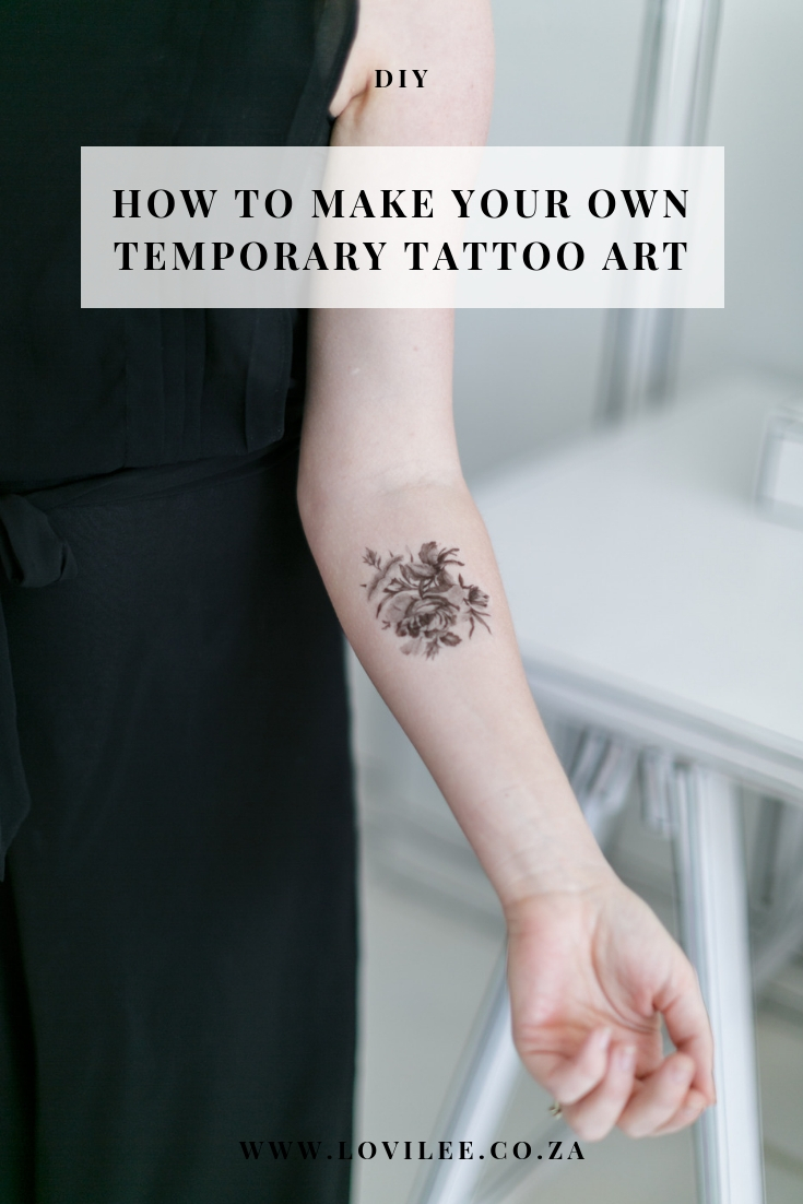 How to make your own temporary tattoo art