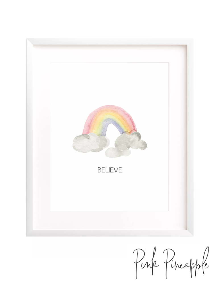 Free Rainbow printable from Pineapple press