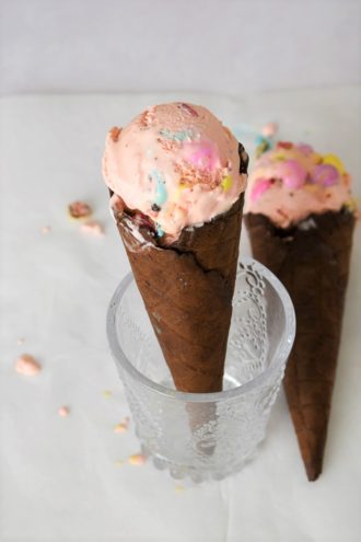 Rainbow ice cream recipe by Le Famished Cat