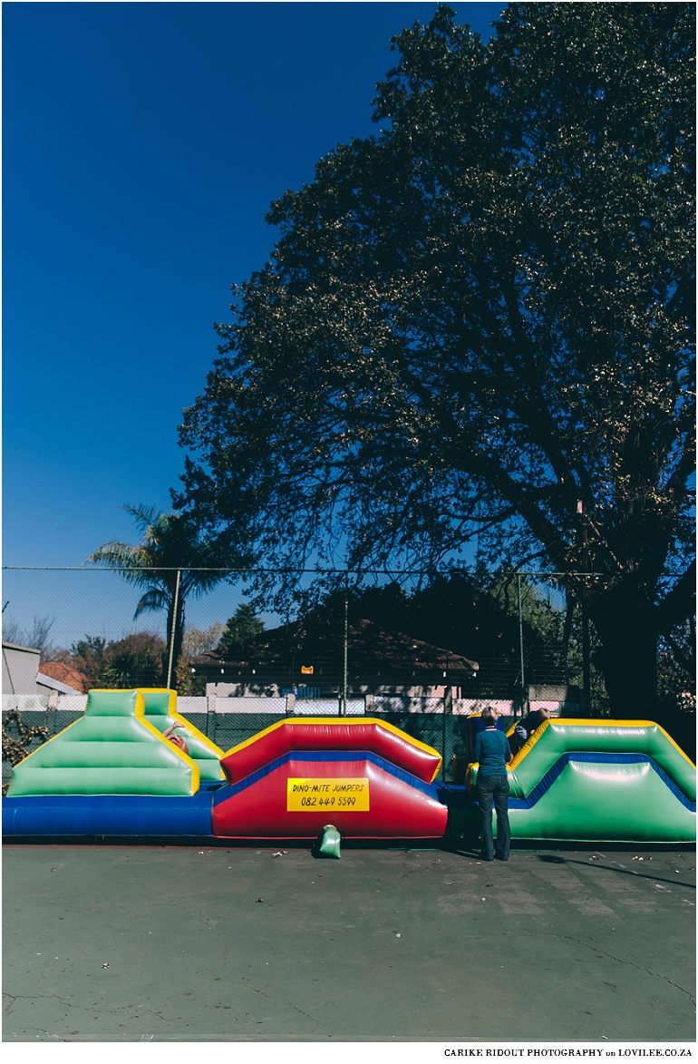 Jumping castle at kids party