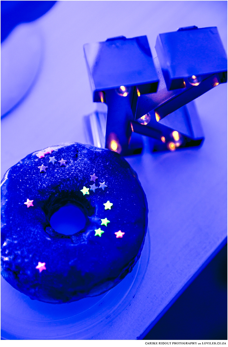 Glow in the dark donuts from Dope Donuts in Johannesburg