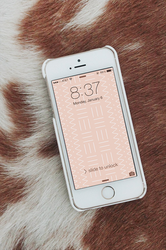 Free iphone wallpaper mudcloth pattern