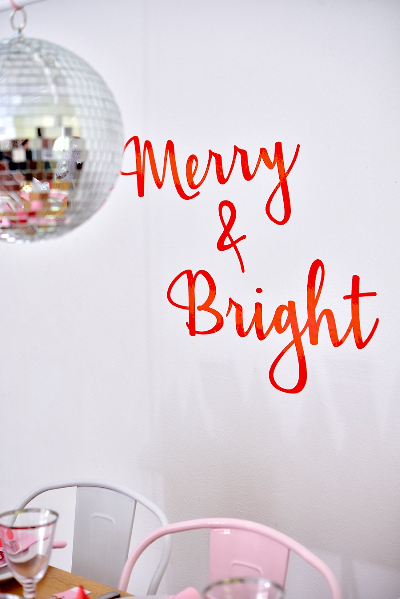 Merry and Bright Christmas decorations on a budget