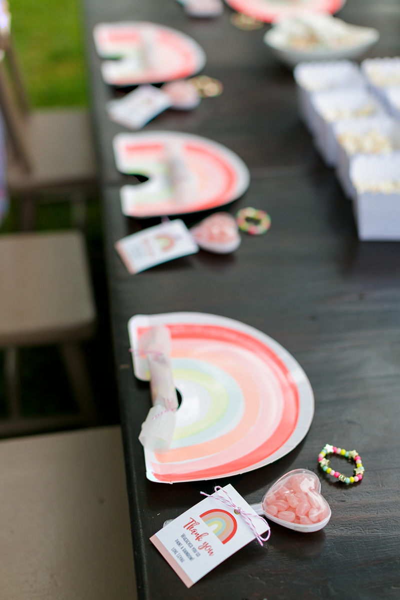 rainbow party inspiration Meri Meri paper plates