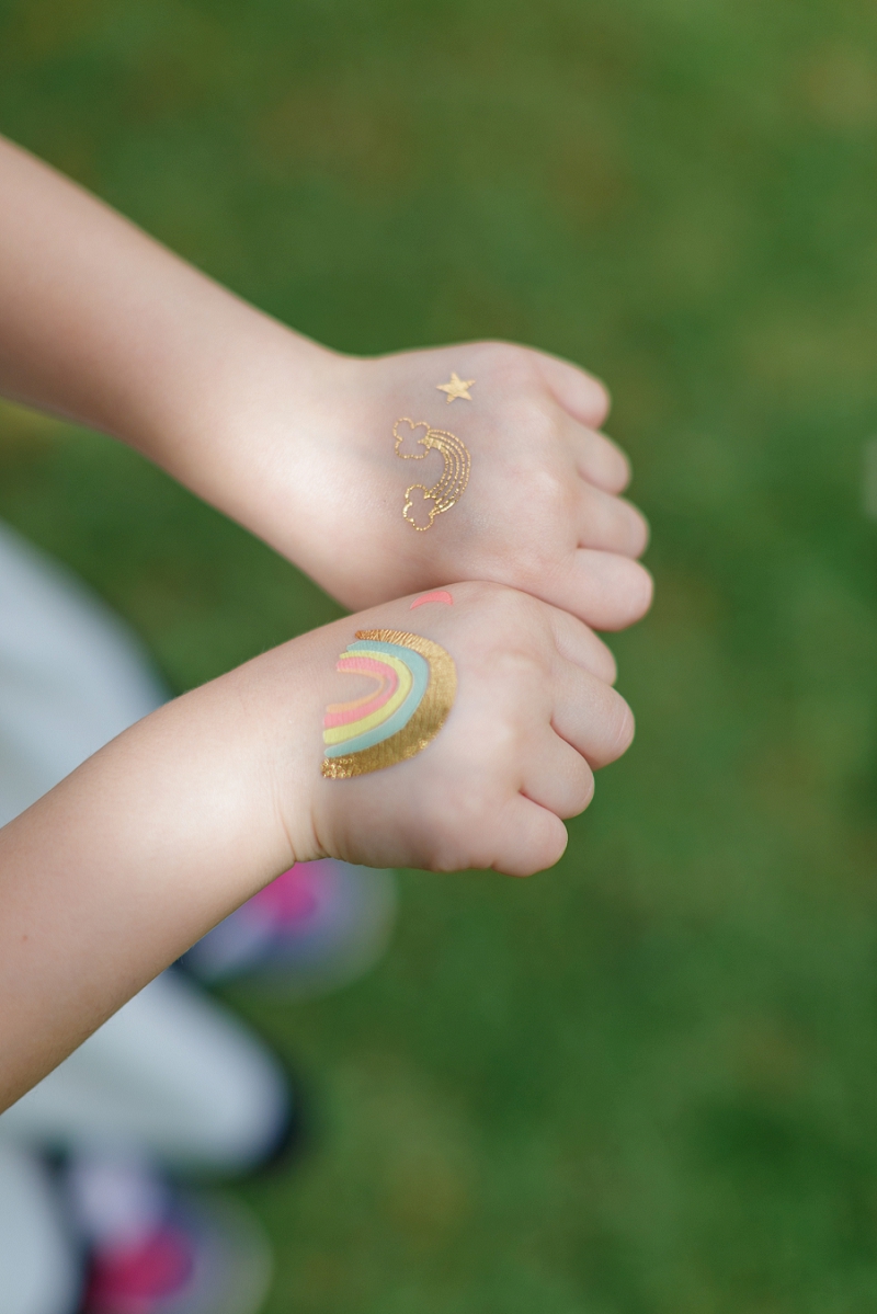 Meri Meri rainbow tattoos