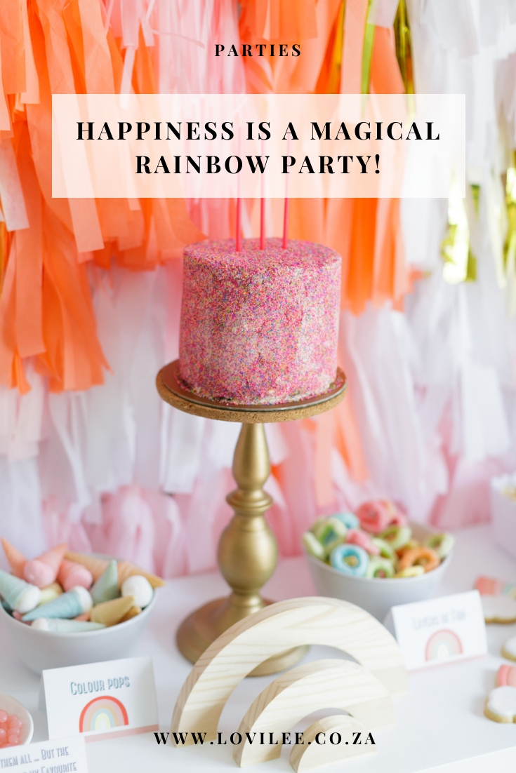 Happiness is a magical rainbow party