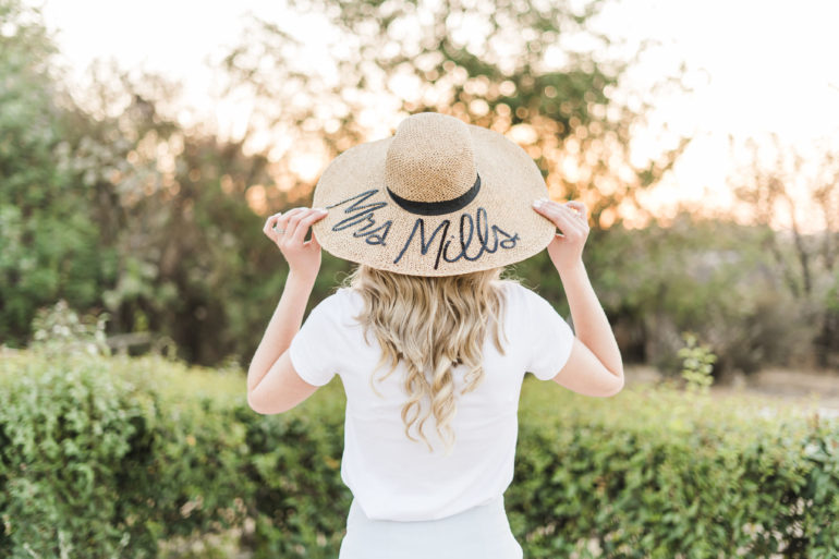 Personalised Elizabeth Summer Boutique hat image by Jenna Storey Photography