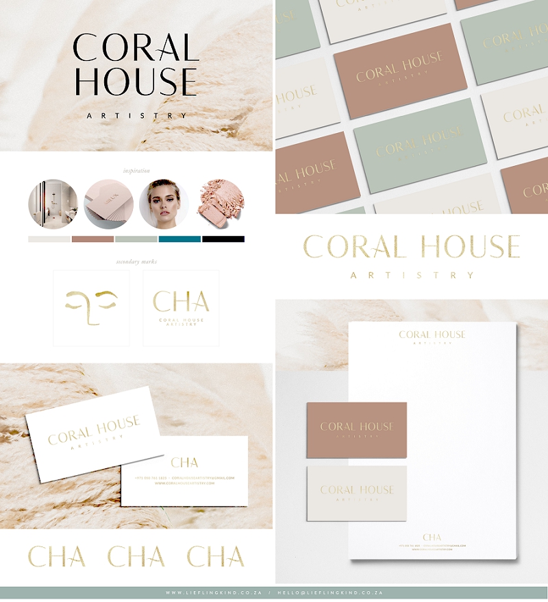 Coral House branding by Lieflingkind Design