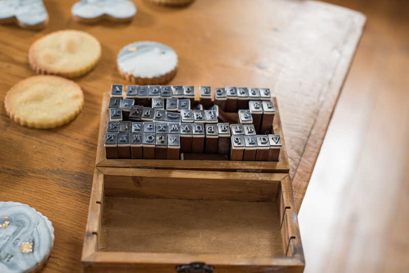 Set of alphabet stamps captured by Carolyn Gregorowski Photography