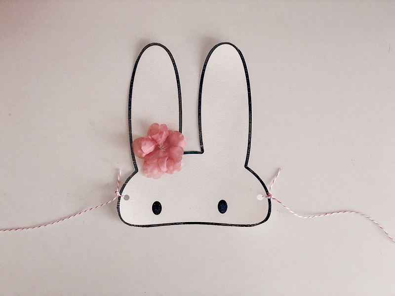 Free printable Easter mask inspired by Miffy