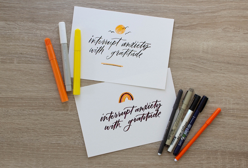 Hand Lettering DIY tutorial using markers