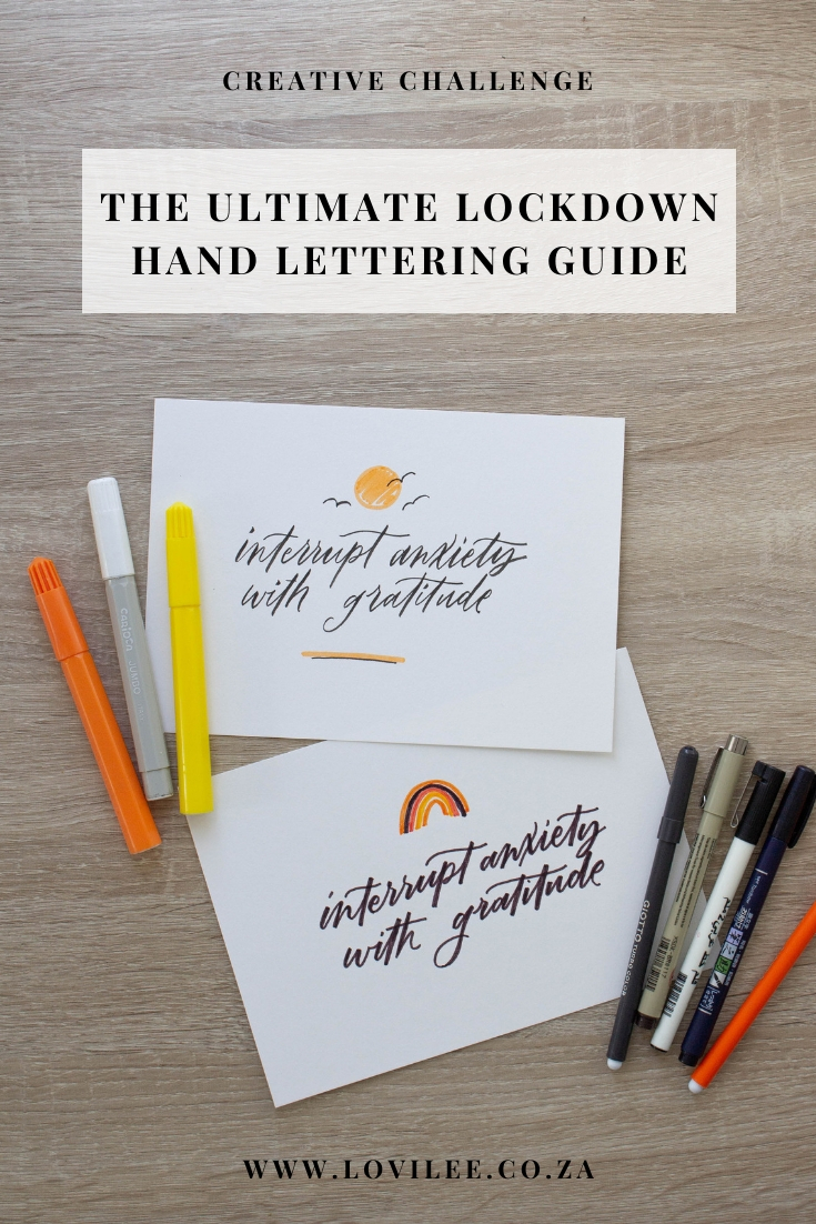 The Ultimate Lockdown – 3 Part Hand Lettering Guide