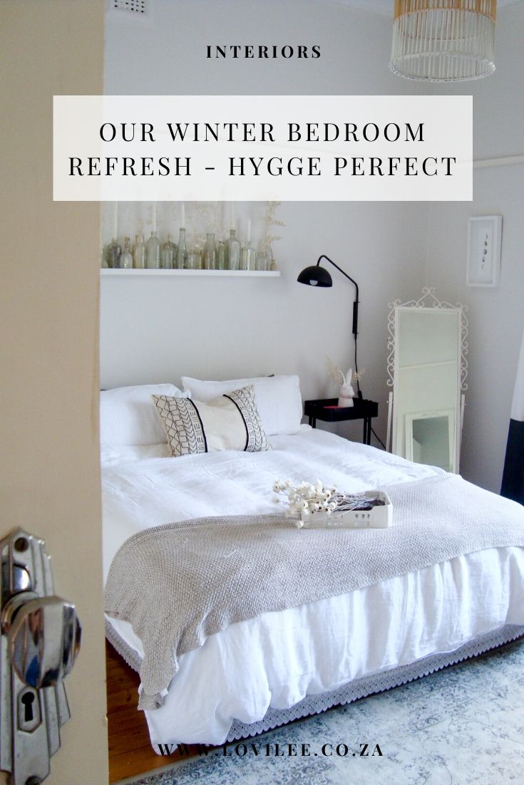 Winter Hygge bedroom makeover with Lifson Products